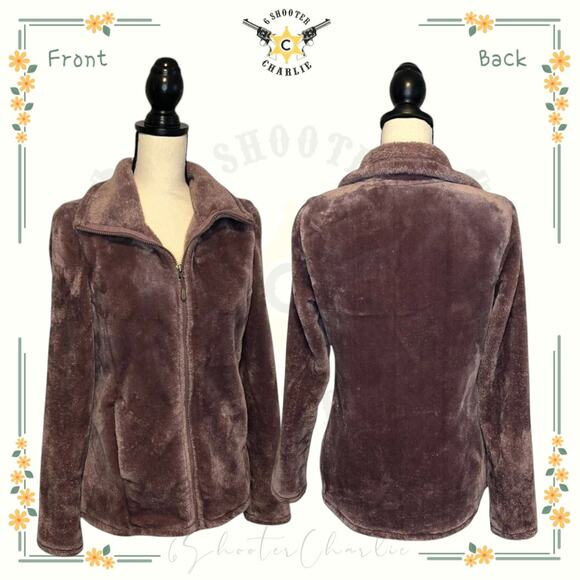 32 Degree Heat Flush Jacket Womens Size Small Mauve Purple Full Zip Cozy Pockets - Picture 1 of 7